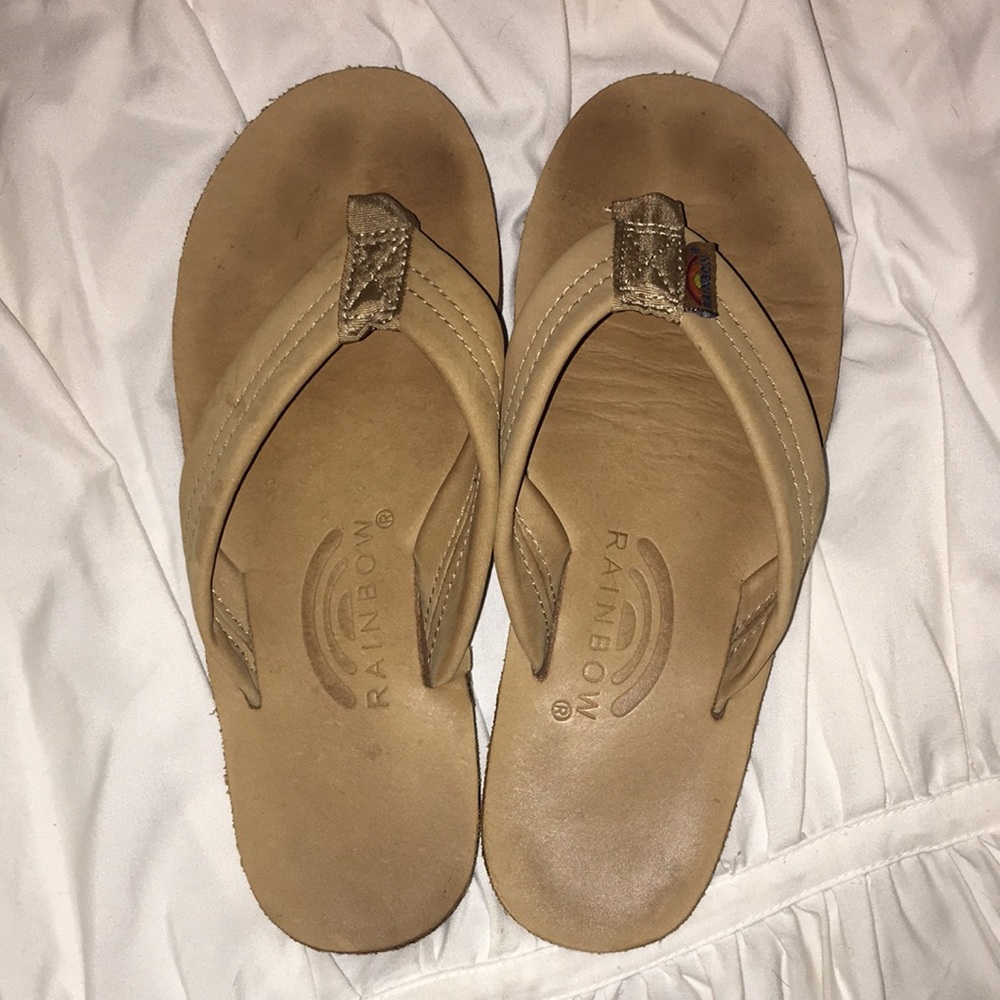 Rainbow Flip Flops